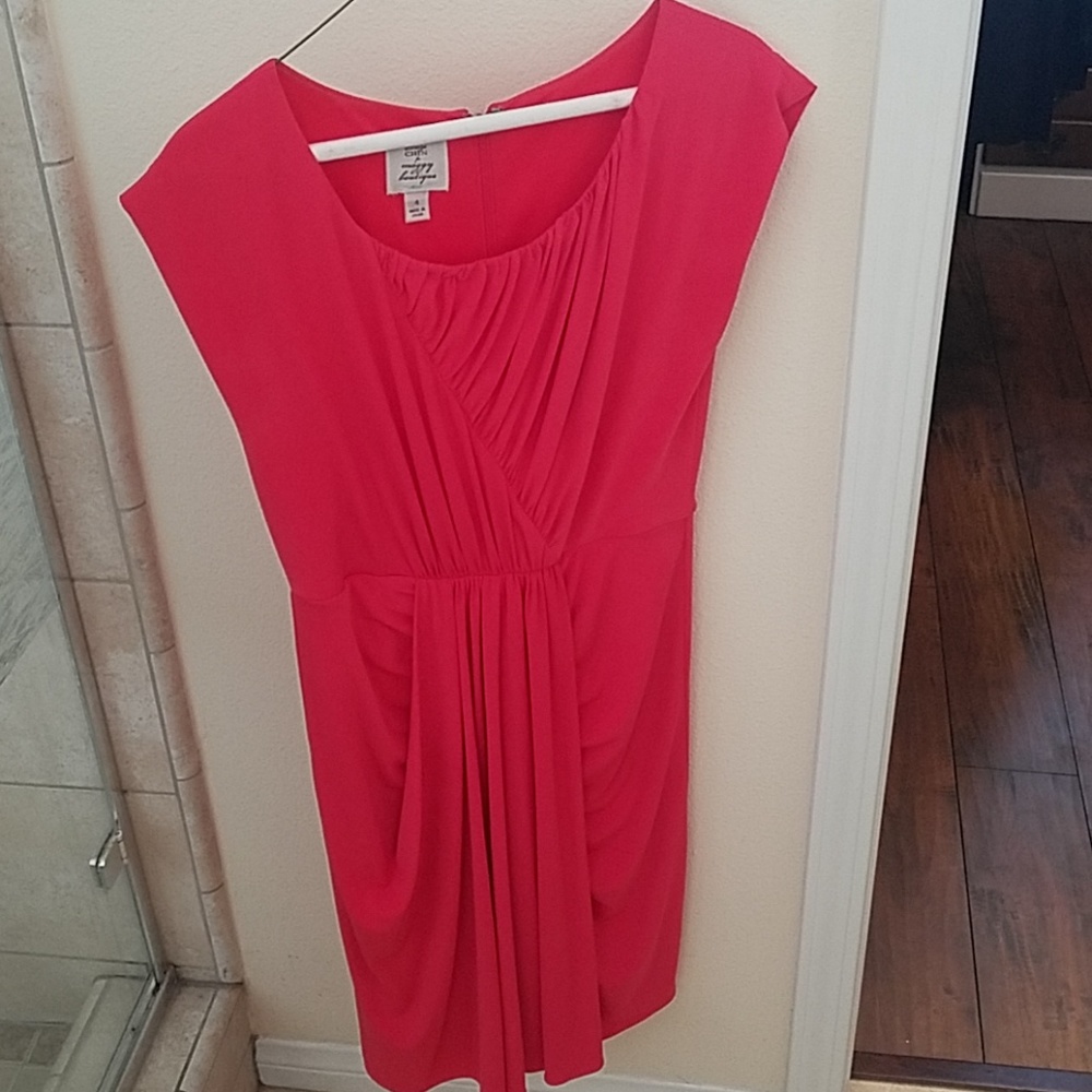 Gorgeous coral grecian style dress